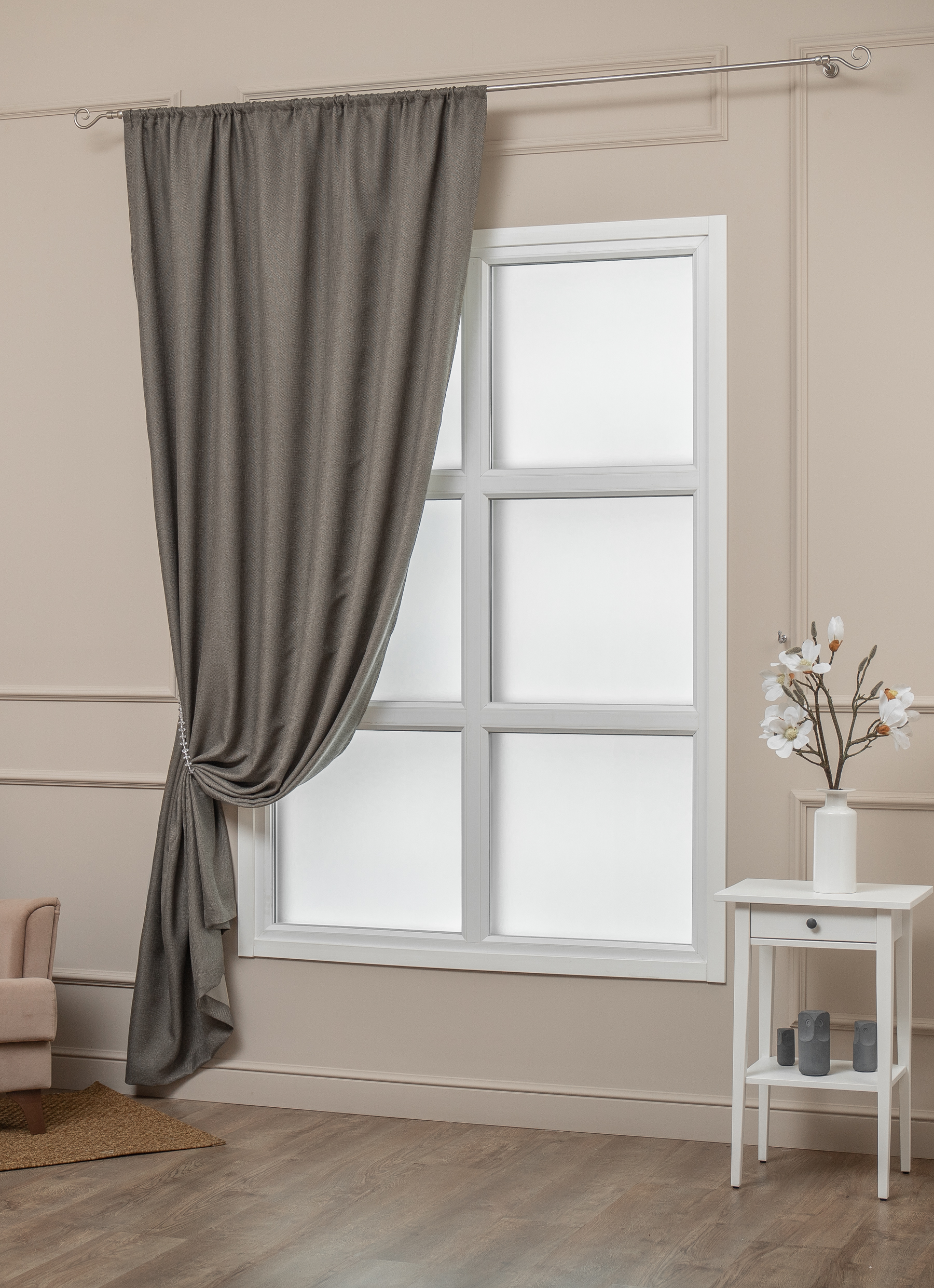 картинка Штора Amore Mio RR 104-08 1,6*2,7*1 оливковый 