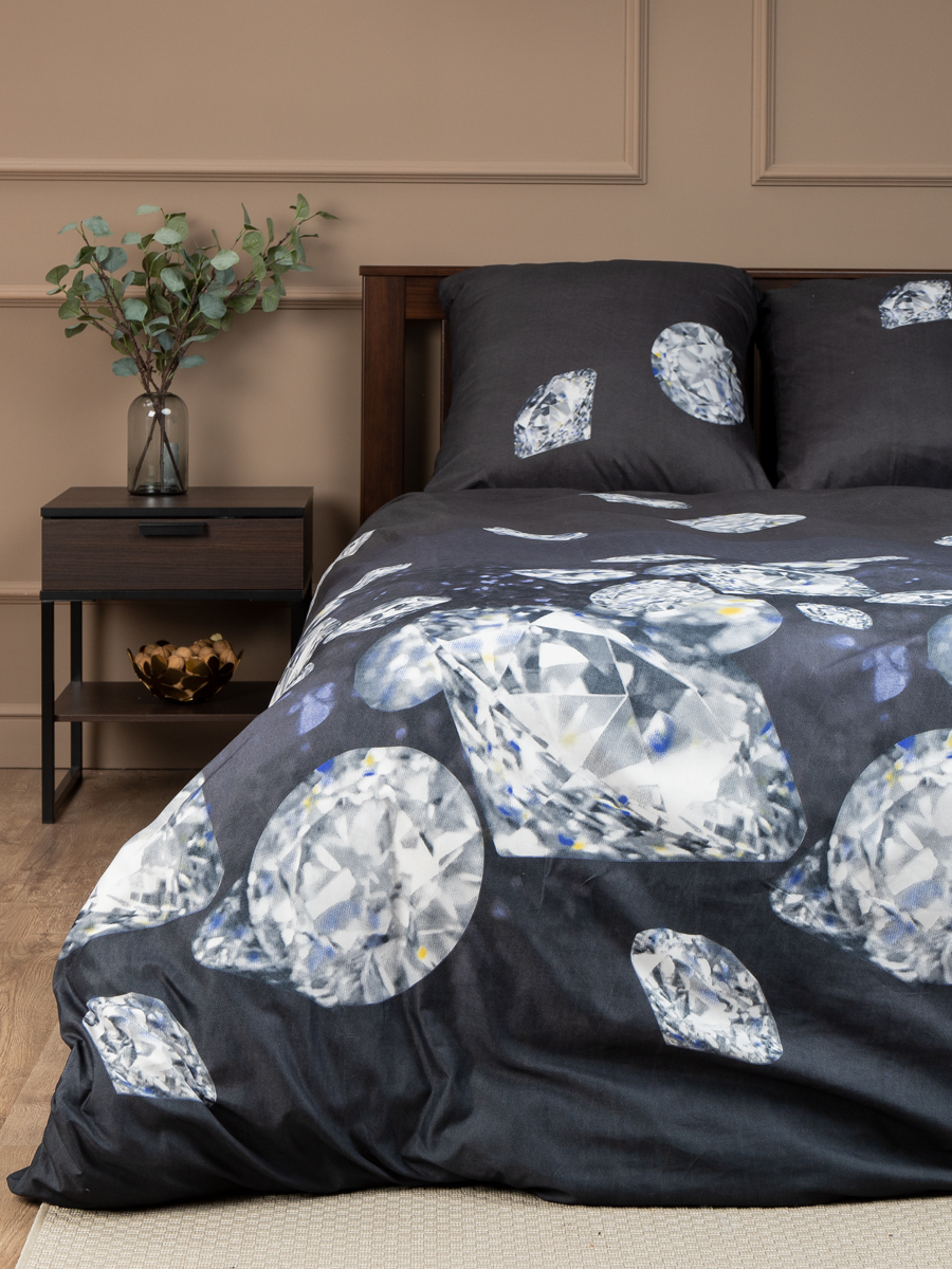 картинка Постельное бельё Amore Mio BZ Black EURO M 