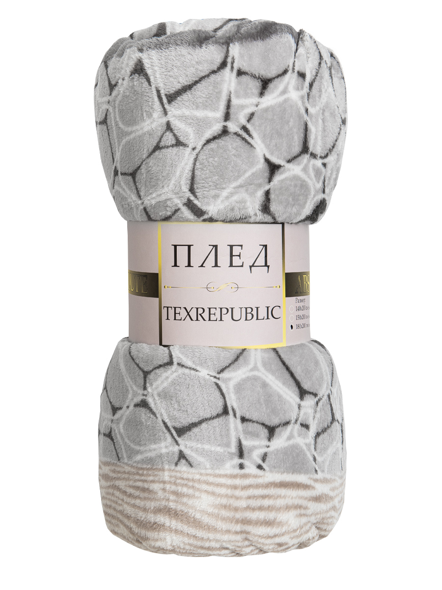 картинка Плед Texrepublic TF FN F14 b1820 Камешки и полосы 