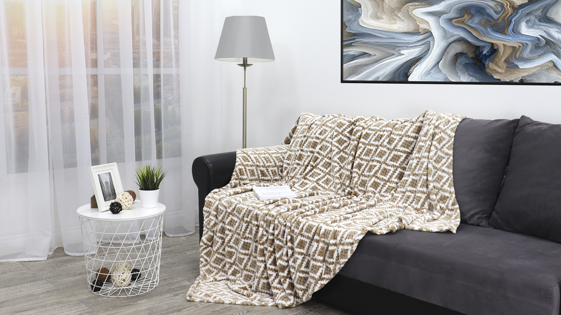 картинка Плед Texrepublic TF FNJp BE-GY1 1520 16-1320 