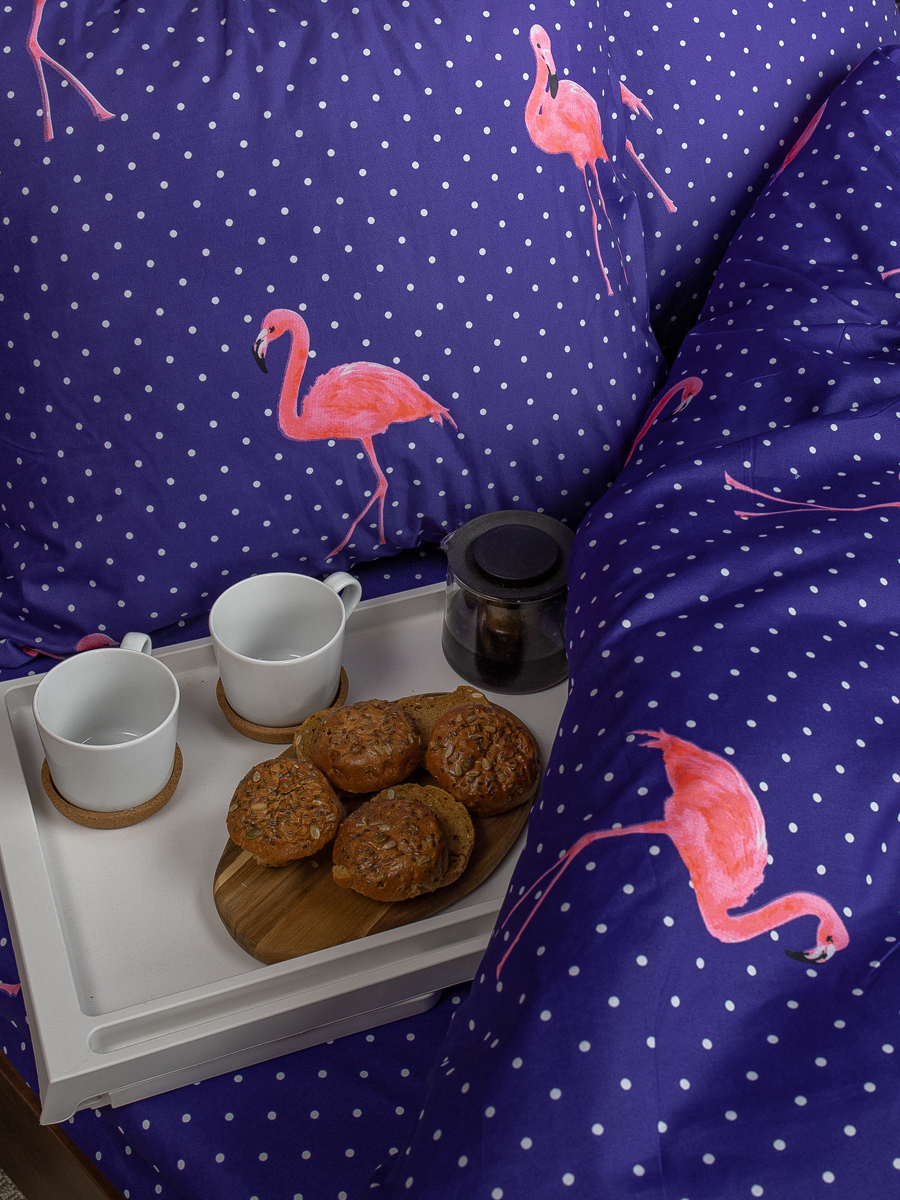 картинка Постельное бельё Amore Mio BZ Flamingo DKBL DOUBLE M 