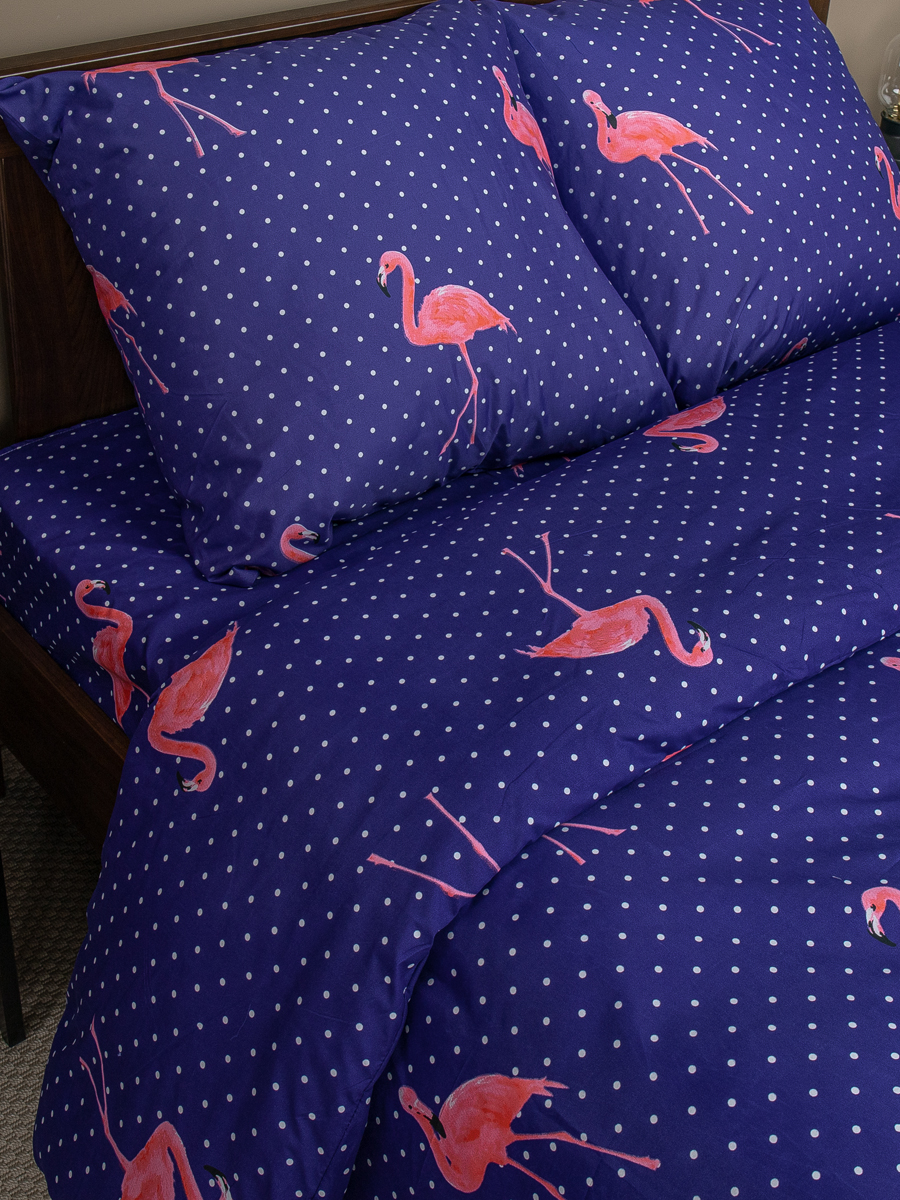 картинка Постельное бельё Amore Mio BZ Flamingo DKBL EURO M 