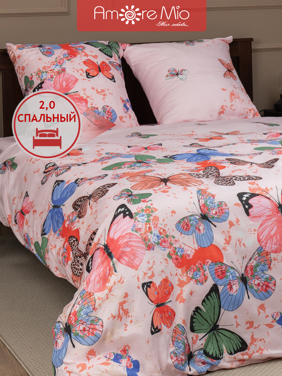 картинка Постельное бельё Amore Mio BZ Butterflies DOUBLE M 