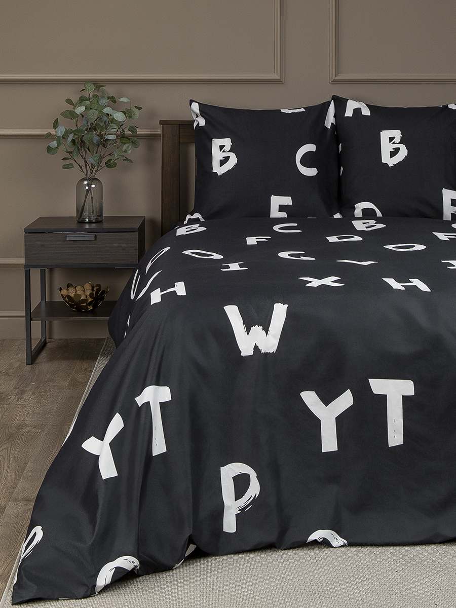 картинка Постельное бельё Amore Mio BZ QR Letters DOUBLE M 