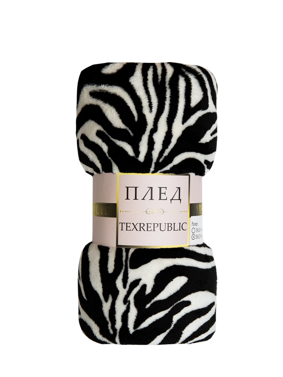 картинка Плед Texrepublic TF FN F967 QR b1820 Шкура зебры 