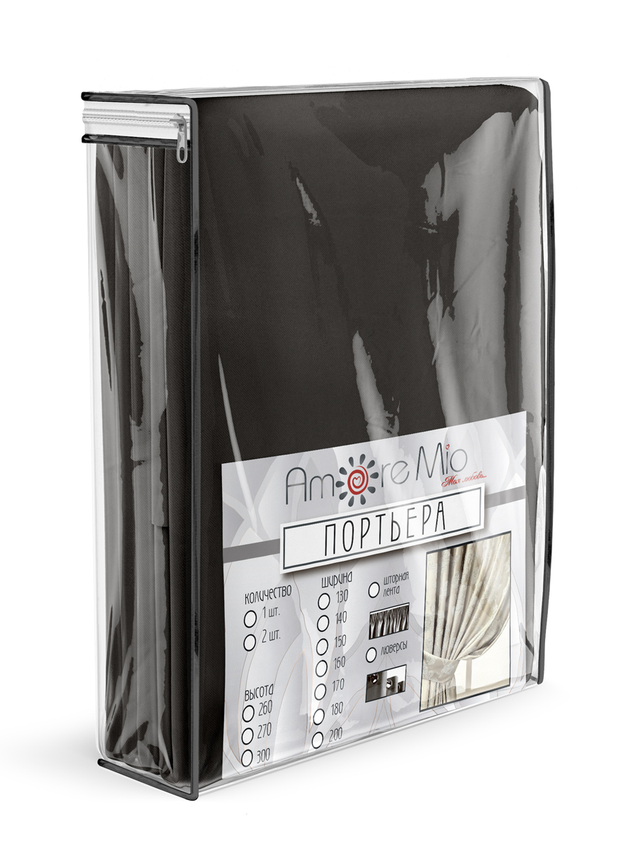 картинка Штора Amore Mio RR 6668-22 2,0*2,7*1 кофейный 