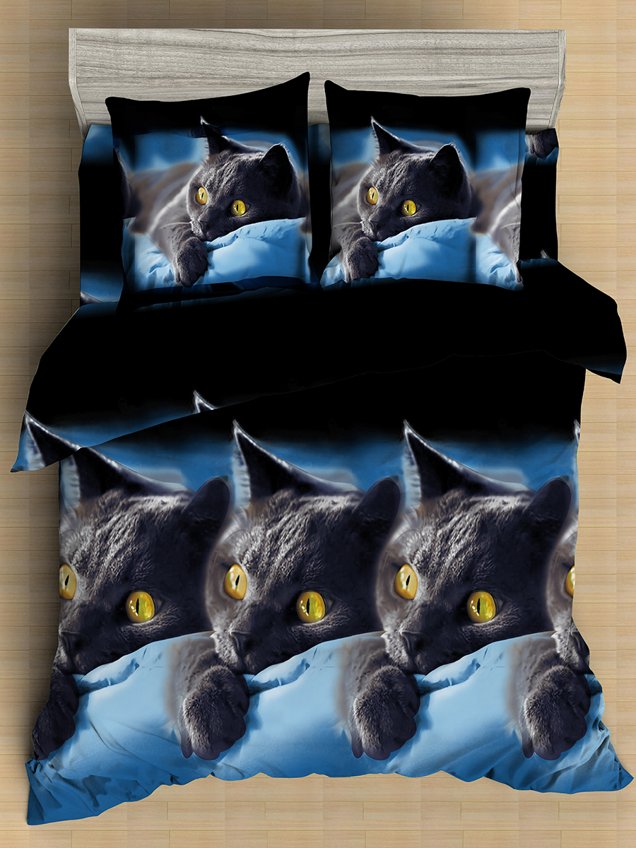 картинка Постельное бельё Amore Mio BZ QR Meow SINGLE M 
