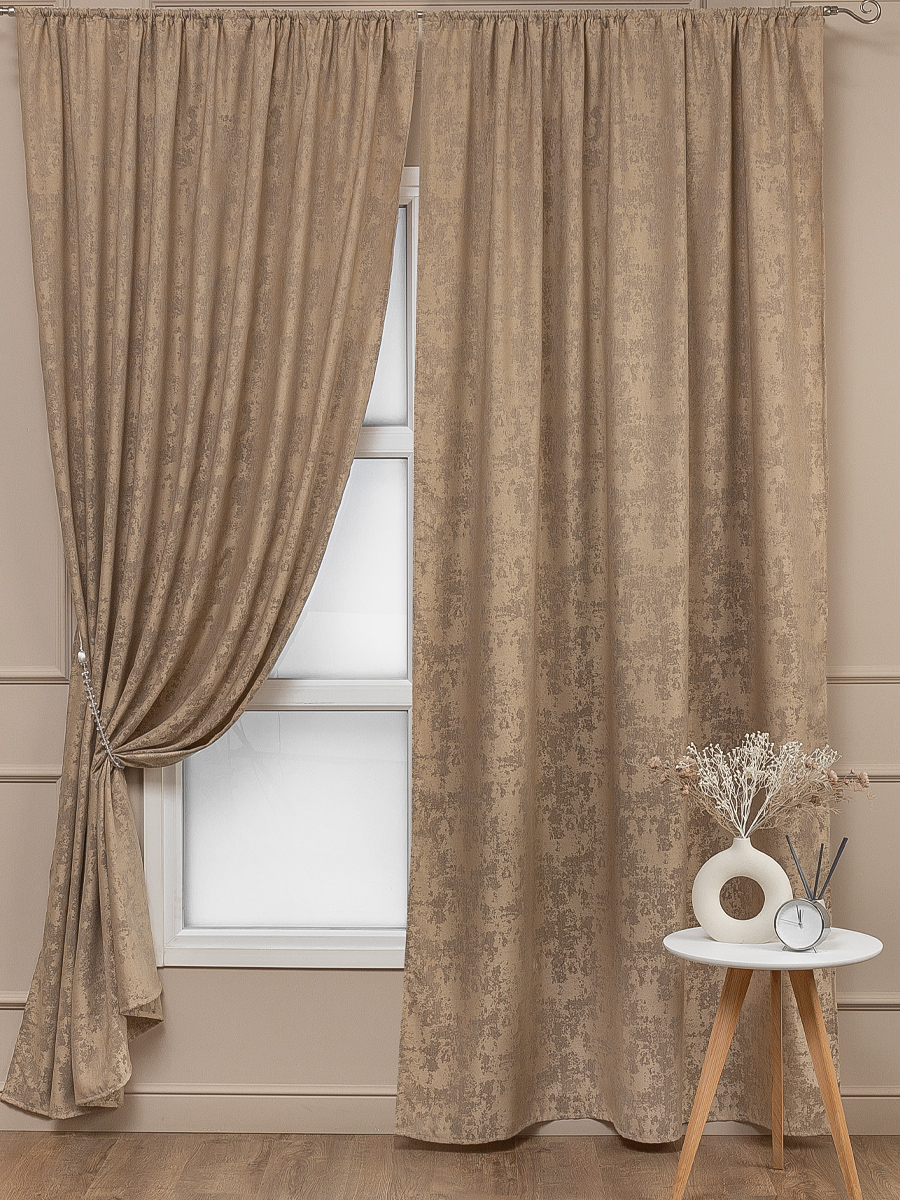картинка Штора Amore Mio RR 6ML SOFT-4332C-09 1,5*2,7*2 светло-коричневый 
