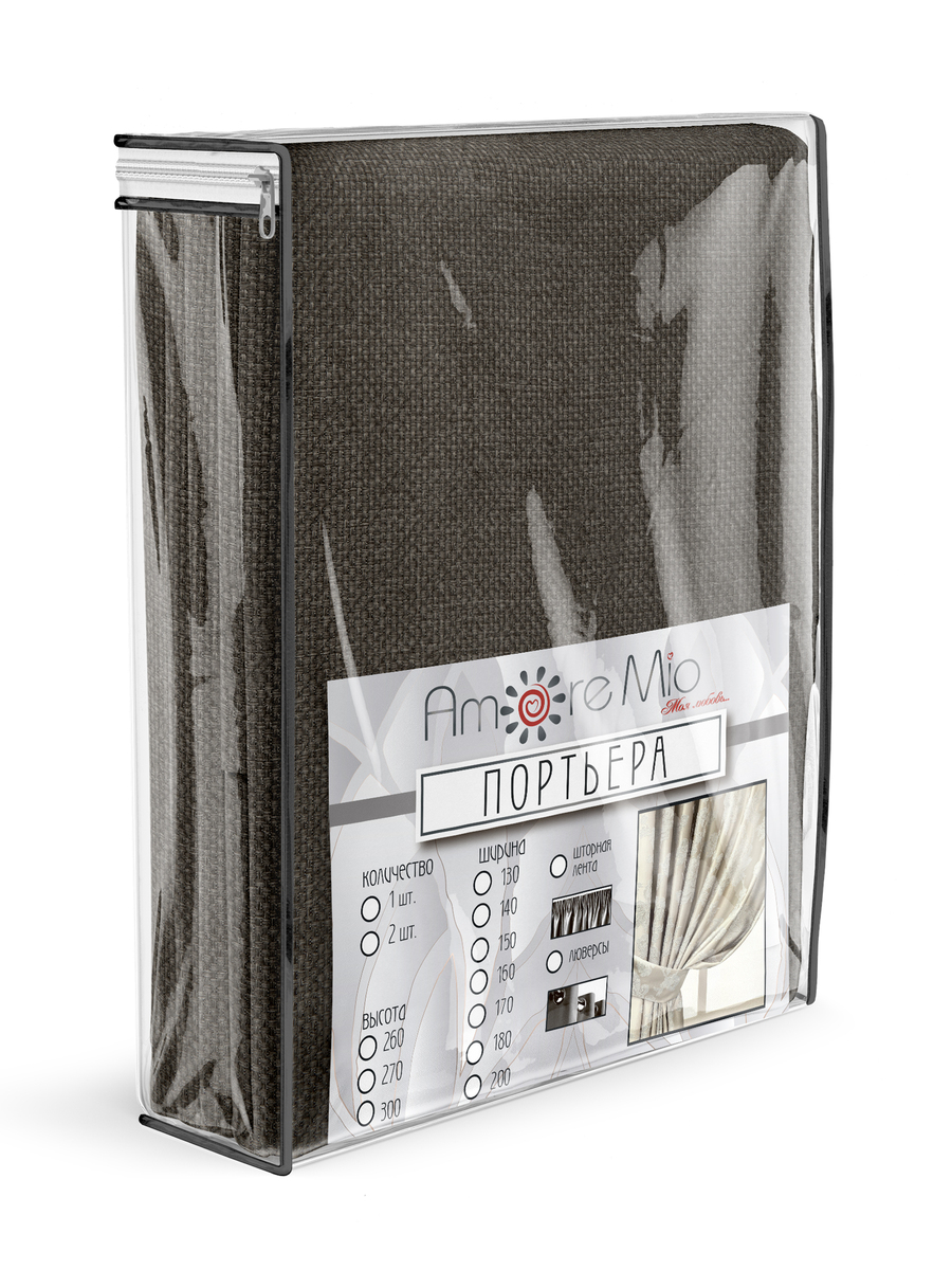 картинка Штора Amore Mio RR 104-08 2,0*2,6*1 оливковый 