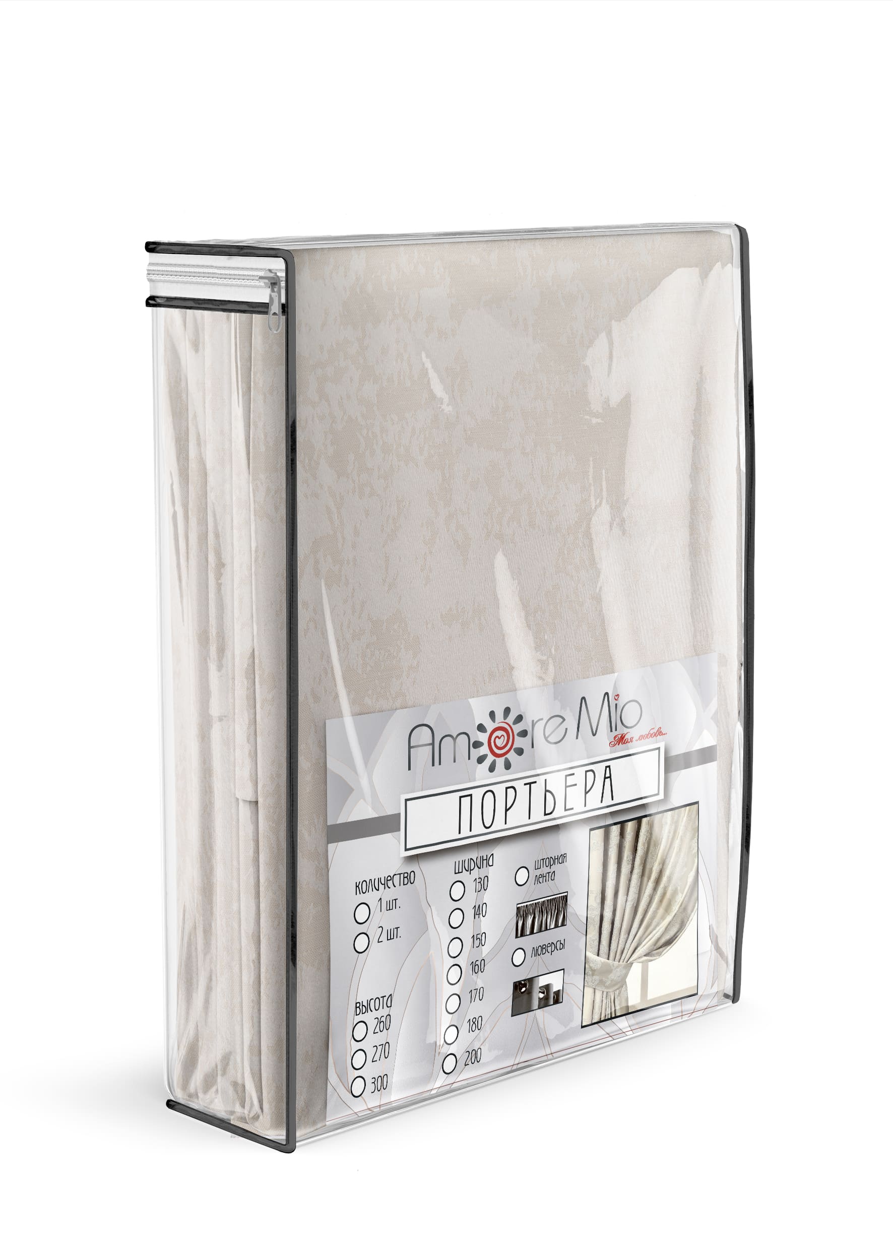 картинка Штора Amore Mio RR SOFT-4332C-02 2,0*2,7*1 шампань 