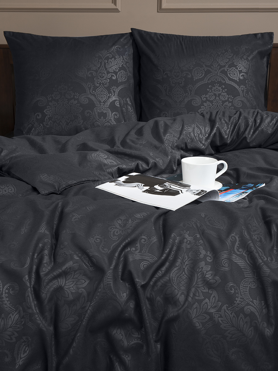 картинка Постельное бельё Amore Mio BZ QR Royal BLK DOUBLE Mt 