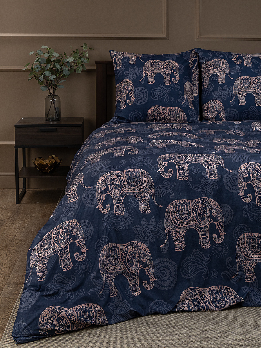 картинка Постельное бельё Amore Mio BZ Elephants EURO M 