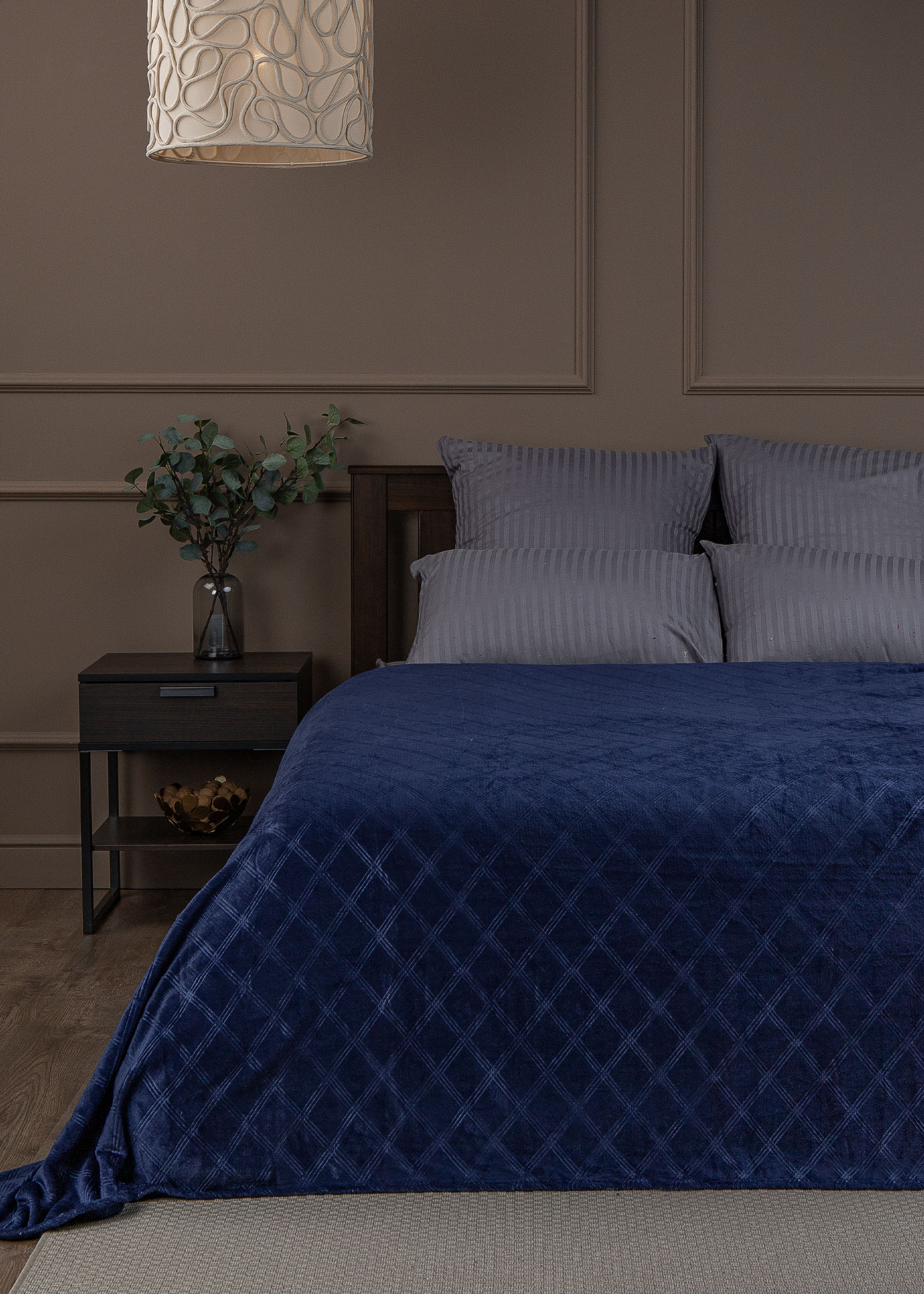 картинка Плед Texrepublic TF FNE DKBL 2022 c-клетка 19-4027 