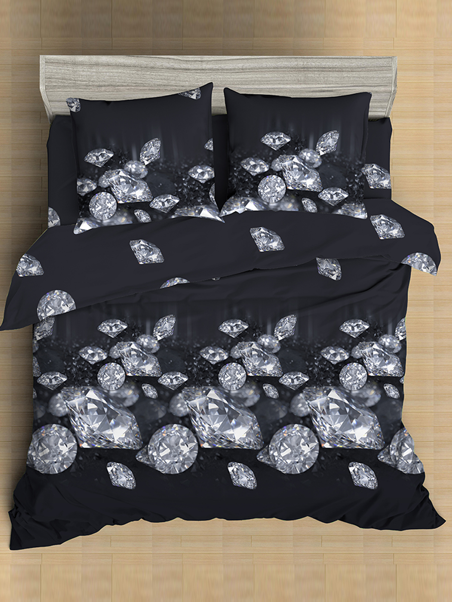 картинка Постельное бельё Amore Mio BZ QR Black SINGLE M 