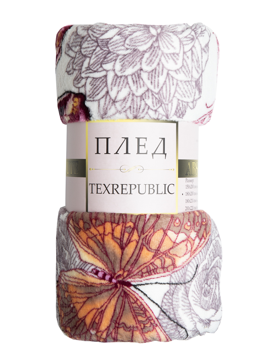 картинка Плед Texrepublic TF FN F108 b1420 Бабочки 