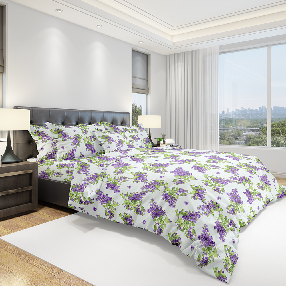 картинка Постельное бельё Amore Mio URG QR Purple FAMILY B 