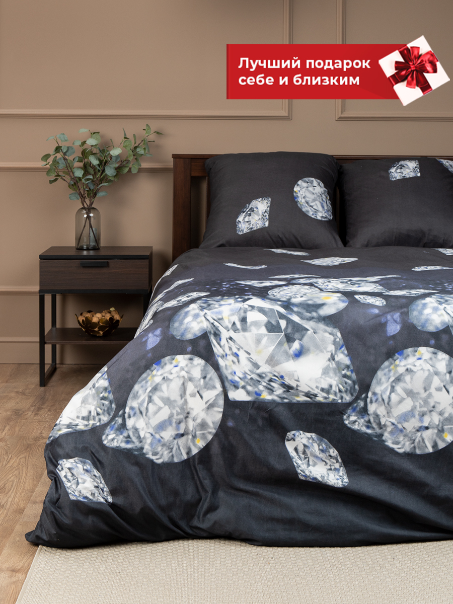 картинка Постельное бельё Amore Mio BZ QR Black DOUBLE M 