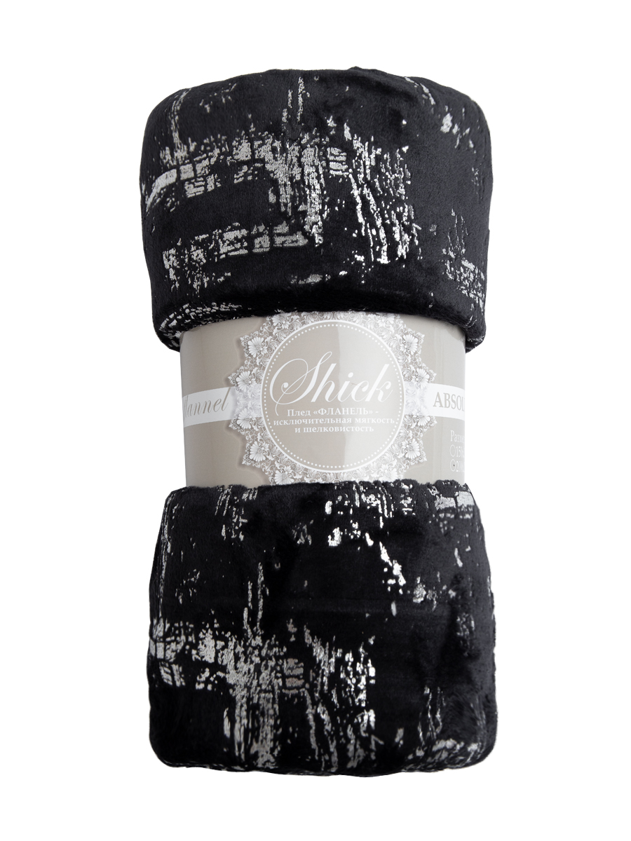 картинка Плед Texrepublic TF FNL BLK-SL 2022 s-мазки 