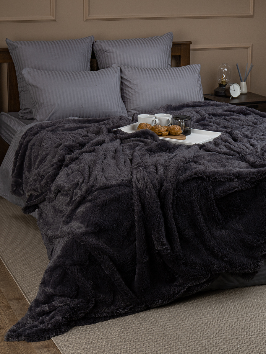 картинка Плед Buenas Noches искусст мех TF F072DKGY 1622 ДВ 19-3918 