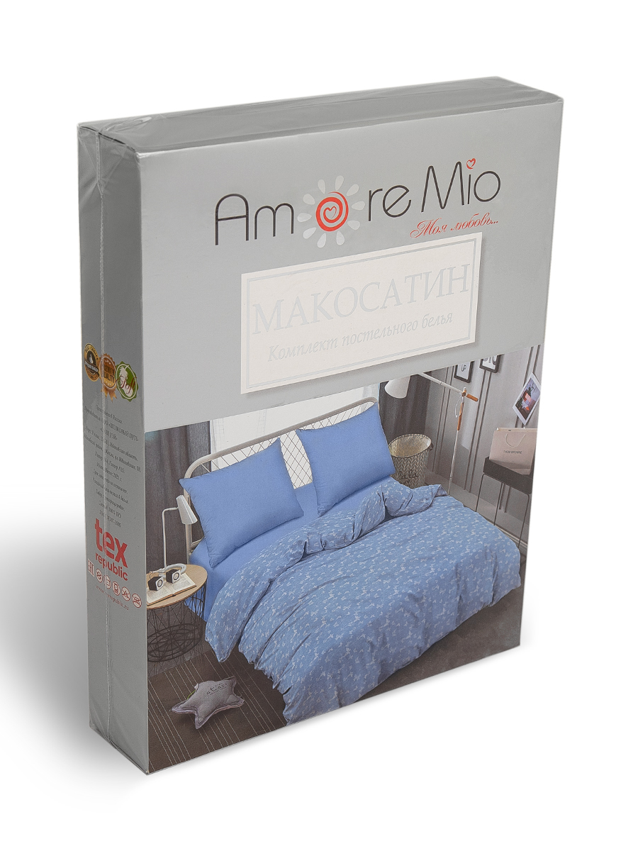 картинка Постельное бельё Amore Mio BZ QR Butterfly BL EURO Msh 