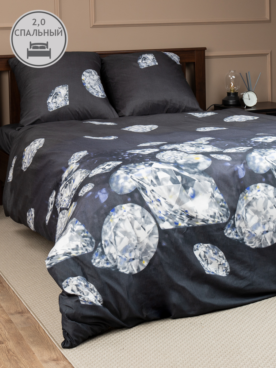 картинка Постельное бельё Amore Mio BZ QR Black DOUBLE M 