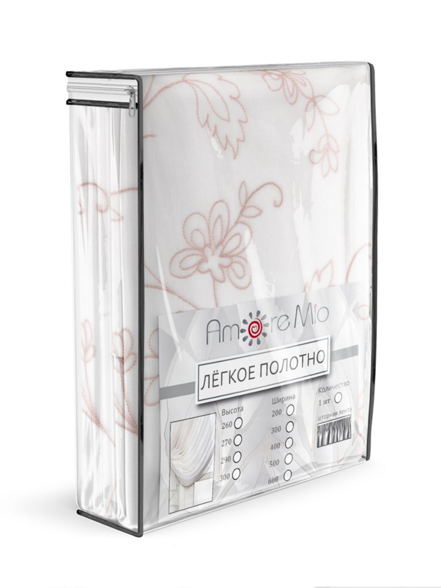 картинка Штора Amore Mio RR 62010050-03 3,0*2,7*1 розовая пудра 